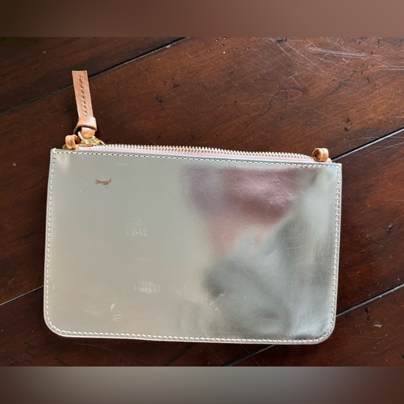 Clare V. Margot Wallet Clutch w/ Tabs Metallic Silver - Picture 8 of 9